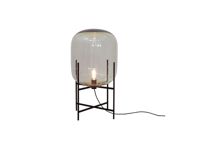 Pulpo - Oda Medium vloerlamp - barnsteen-zwart