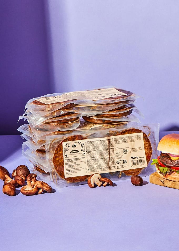 Bio vegan shiitake-paprikaburger 12 x 160 g