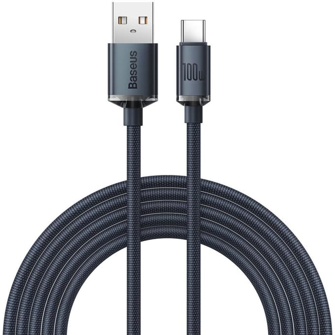 Baseus Crystal Shine cable USB to USB-C 100W 2m (black)
