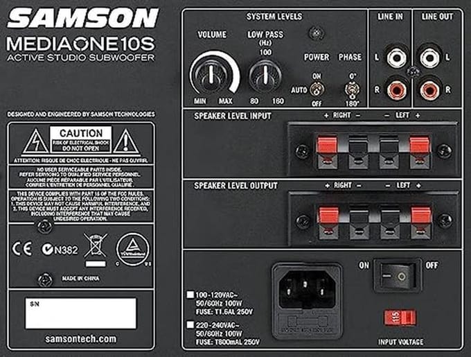 Actieve Studio Subwoofer voor Multimedia en Gaming