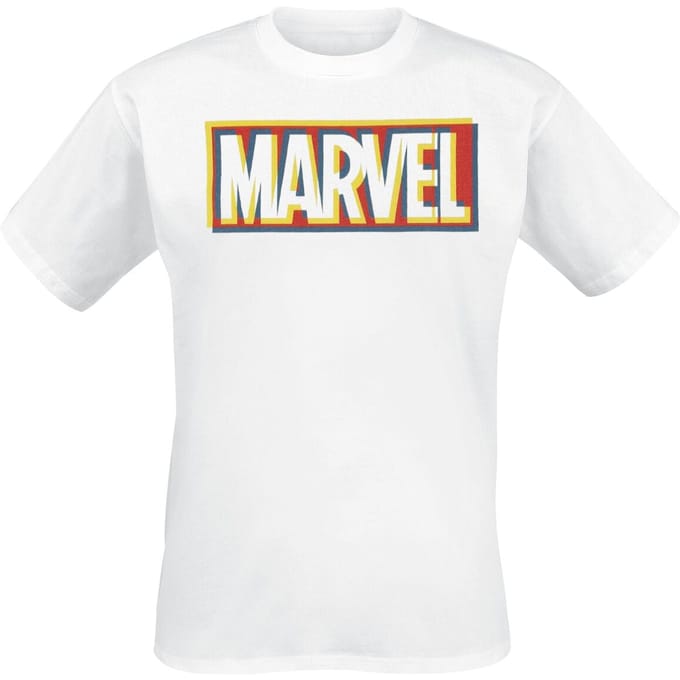 Marvel - Disney T-shirt - Glitch Logo - S tot XXL - voor Mannen - wit