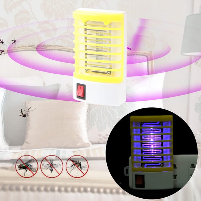 Muggenkiller USB LED-licht Vlieg Insecten Zapper Val Vanger Lamp Binnen Oranje beige