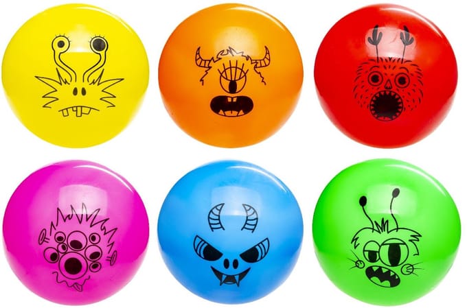 Duckiez Bal Monster Gezicht - 1 stuk