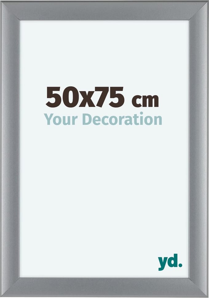 Your Decoration - Fotolijst 50x75 cm - MDF - Zilver Mat - Como