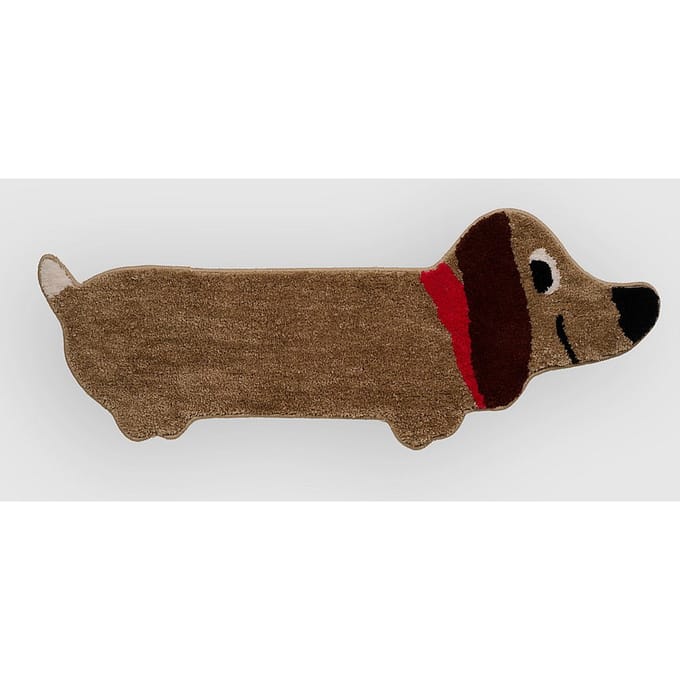 Bitten - Badmat Teckel Hond - Stretched Sausage Dog Vloerkleed