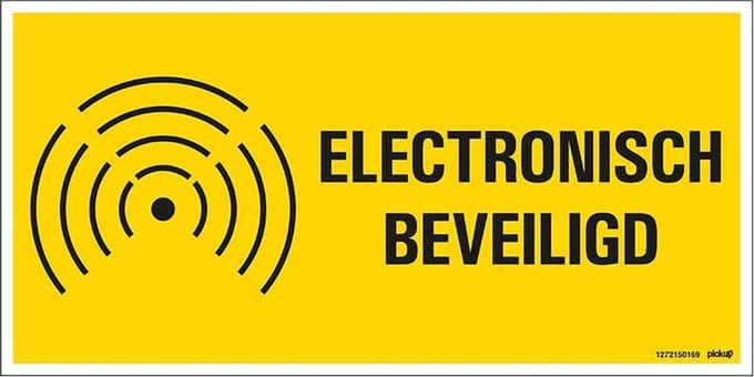 Pickup bord panneau 30x15 cm - Electronisch beveiligd