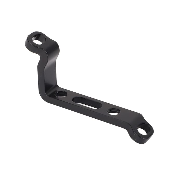 Schijfremadapter 160mm Fiets Aluminiumlegering Post Mount naar Flat Mount Voor Achter Remklauw Rotor black