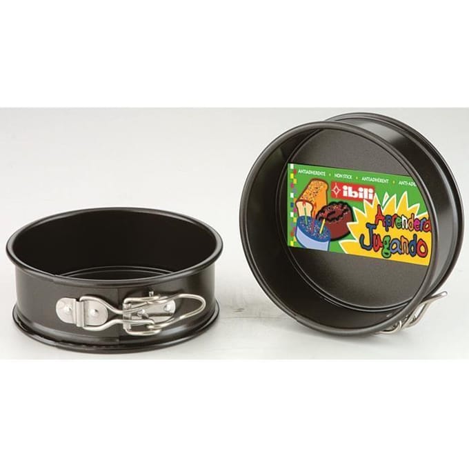 Springvorm - Ibili - 820110 - Staal - Demonteerbaar - 10 cm diameter zwart