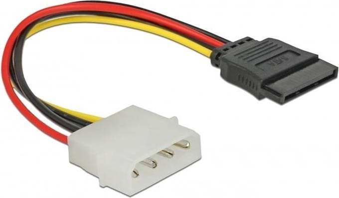 Molex (m) - SATA (v) adapter - 0,15 meter