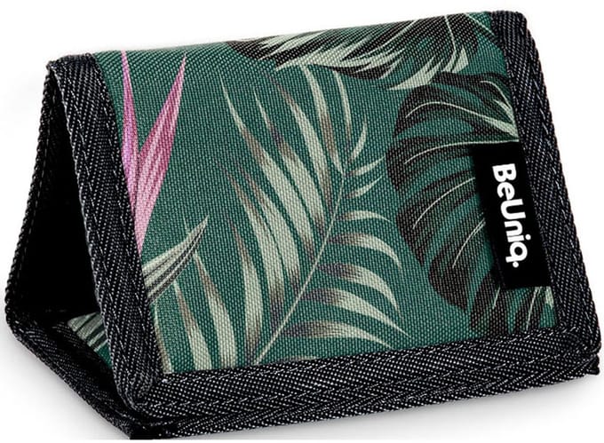 BeUniq Portemonnee Jungle - 12 x 8 cm - Groen