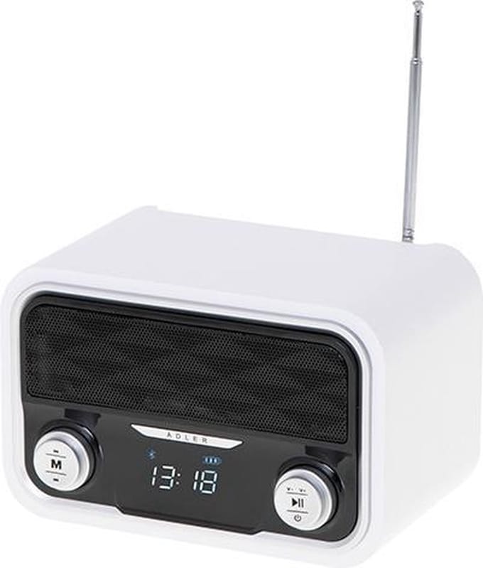 Bluetooth Design Radio - wit AD 1185 Adler