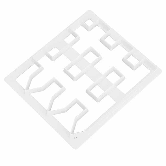 Dailygoody - Houten Hek Cookie Cutter - Taartomheiningsvorm - Wit