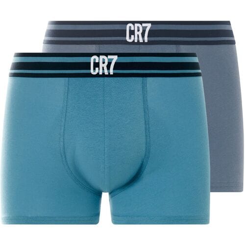 CR7 Set van 2 heren boxers - extra slim fit (Blauw, M)