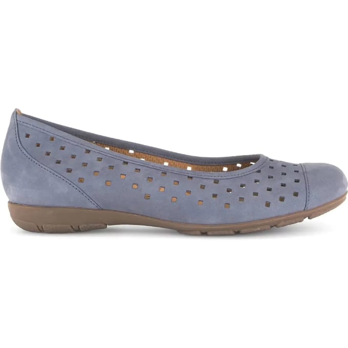 Ballerina's van zacht nubuck dames Gabor