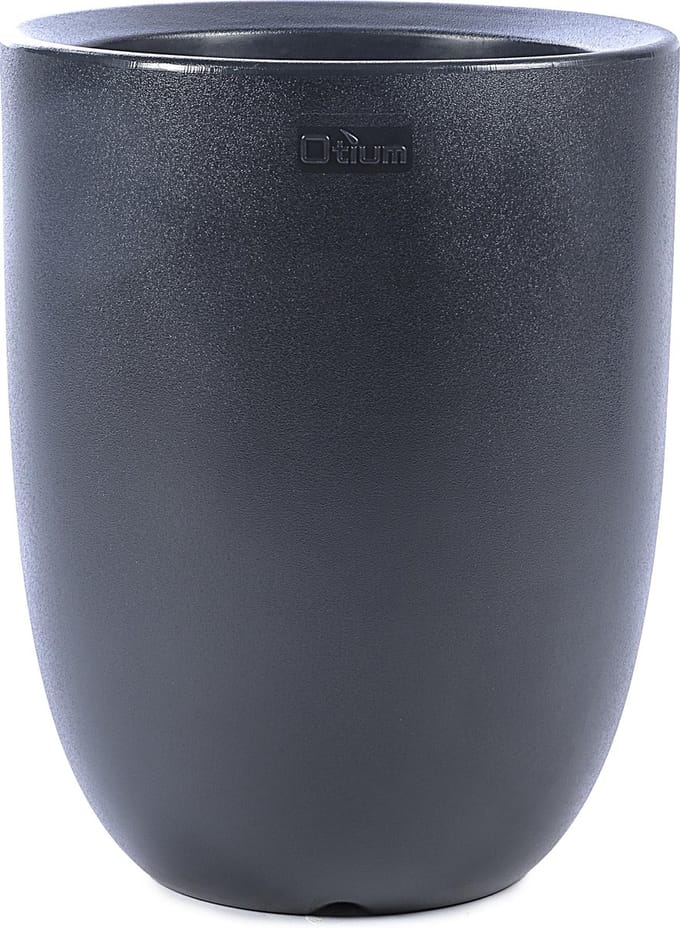 Otium bloempot dubbelwandig Amphora 45 cm antraciet