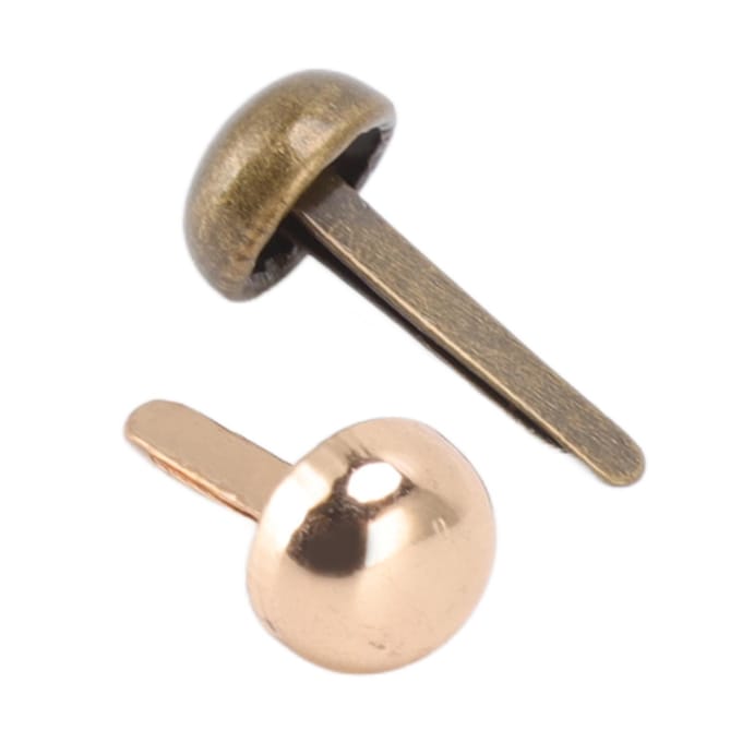 200 stuks Mini Splitpennen 8mm Ronde Kop DIY Handwerk Elektroplating Proces Lichtgoud Brons Messing gray