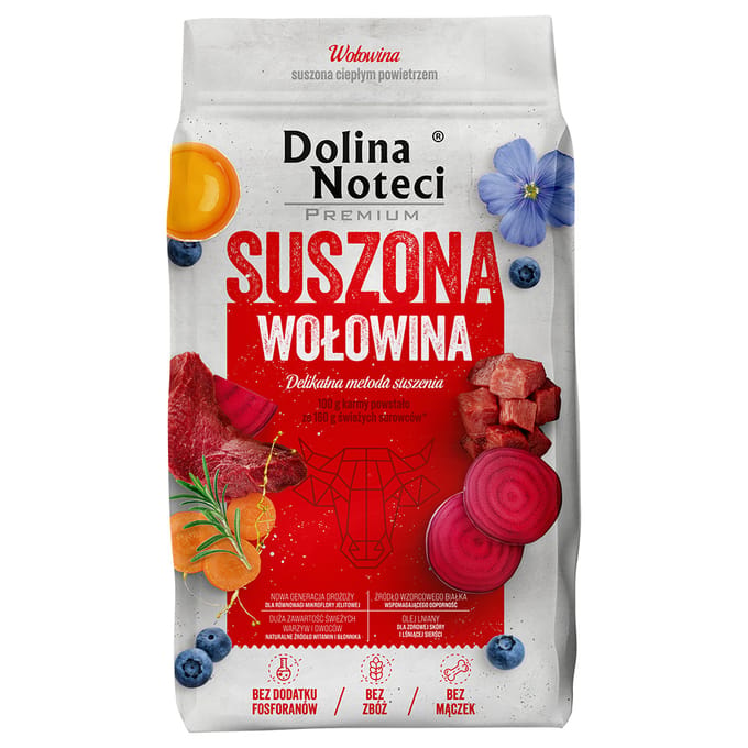 Dubbelpak: 2x9kg Dolina Noteci Premium droog hondenvoer rund