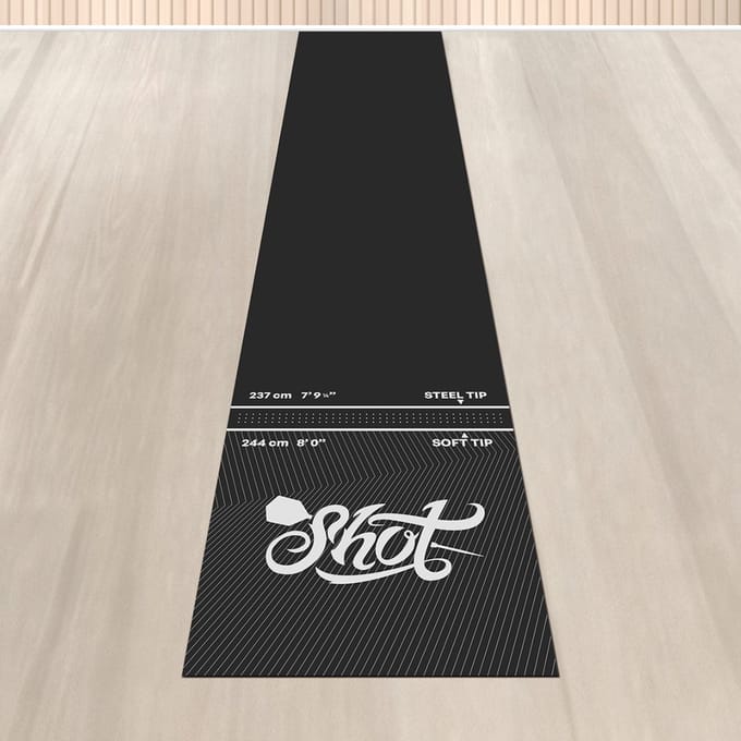 Shot Rec Room Dart Mat 300x60 cm