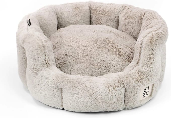 51 Degrees North 51 - Supersoft - Round Softbed - Light Grey - M: 5
