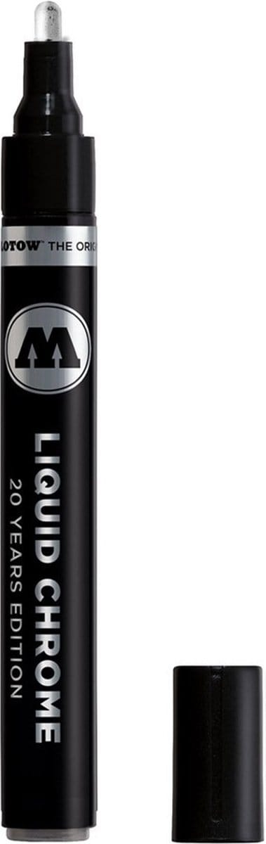 Molotow Liquid Chrome Marker - 1 mm - Stift met zilver spiegeleffect