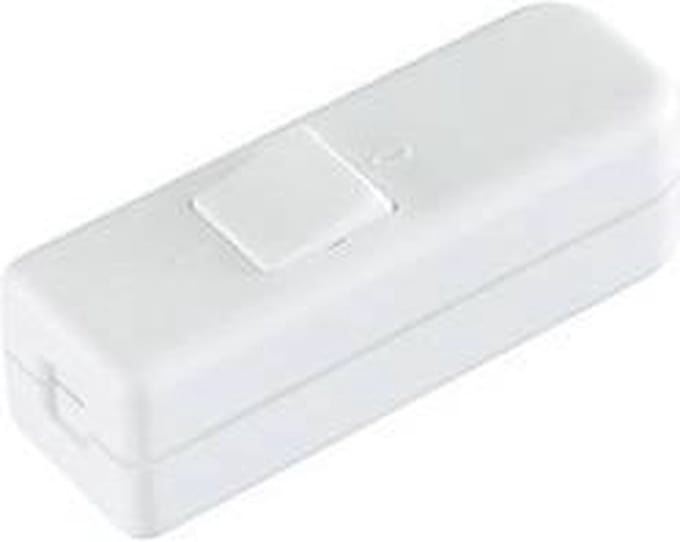 interBär 8006-008.01 Snoerschakelaar Wit 1x uit/aan 6 A 1 stuk(s)