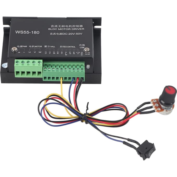 WS55 ?180 CC 20 V ?Contrôleur de moteur BLDC à broche sans balais CNC 50 V