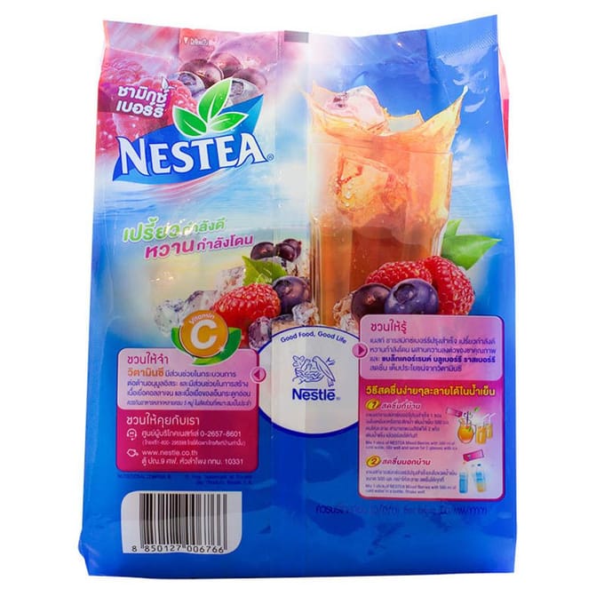 Nestea Gemengde Bessen Thee Mixen 12.5 g. x 18 zakjes 12.5 g. x 18 sachets blue