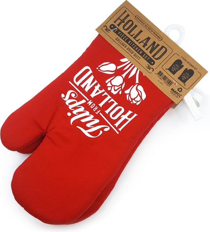 Oven Handschoenen - Rood - Holland - Souvenir - Een Paar