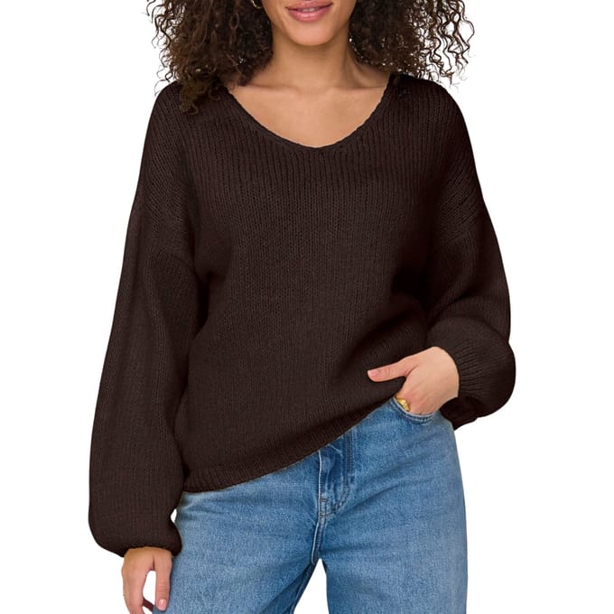 JDY - JDYDINEA L/S REVERSIBLE PULLOV. KNT Dames Trui