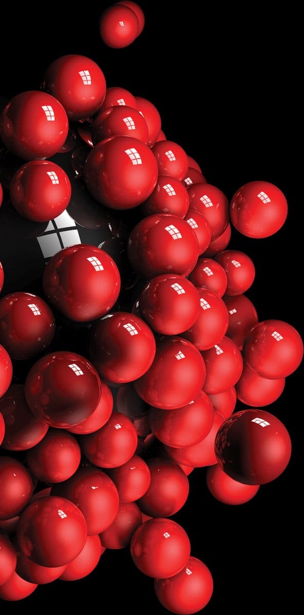 Abstract Modern Red Black Photo Wallcovering