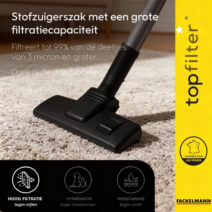 Set van 4 stofzuigerzakken voor Goldstar en LGE TopFilter Premium