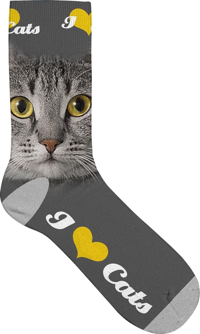 Kinder Sok Grijze Katten Ogen maat 31-36