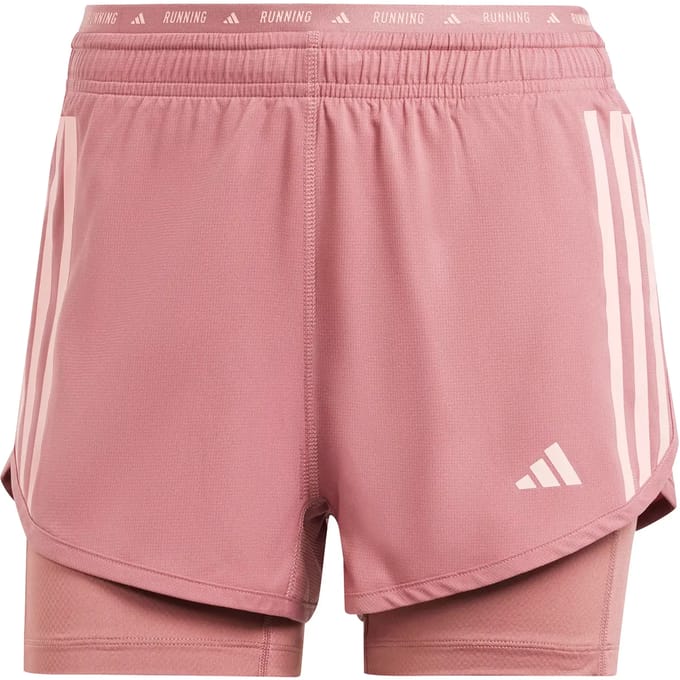 Dames 2-in-1 shorts adidas Own the Run 3-Stripes