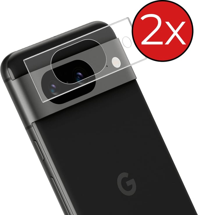 Camera Lens Protector - 2 Stuks - Geschikt voor Google Pixel 8a - Camera Screenprotector - Beschermglas - Gehard Glas - Tempered Glass - Screen Protector
