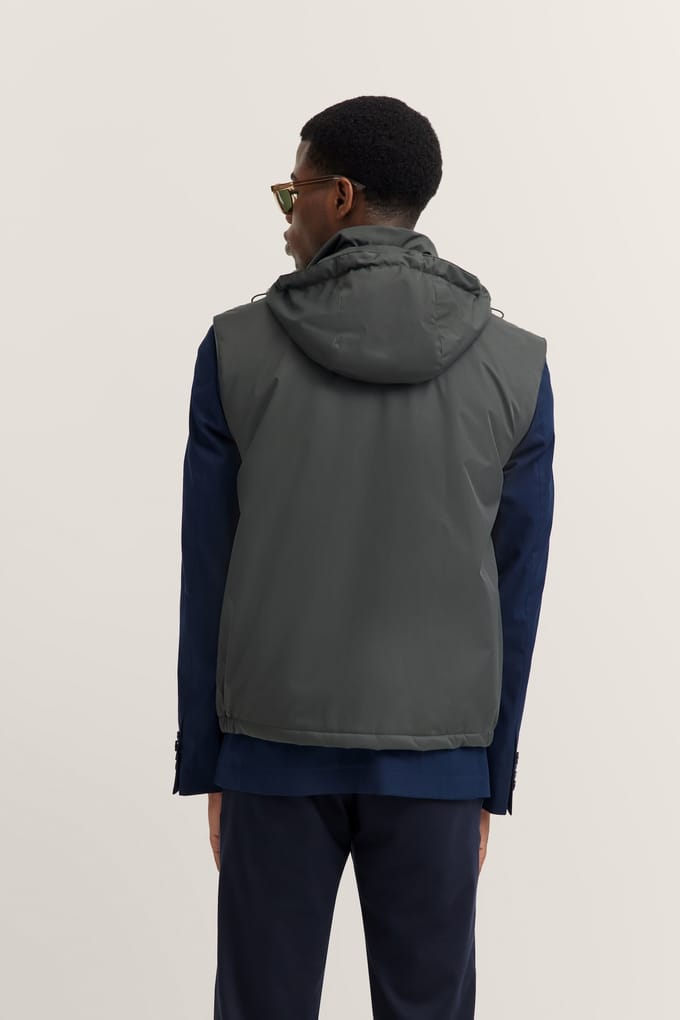 Bugatti Herren Waterafstotend vest met capuchon