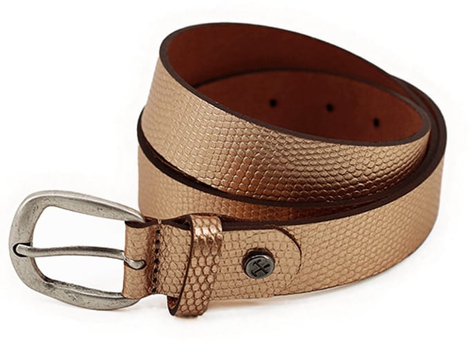 Muller and Sons - PERLA ROSE - Riemen - Kleur: Metallics - Maat: 95 cm