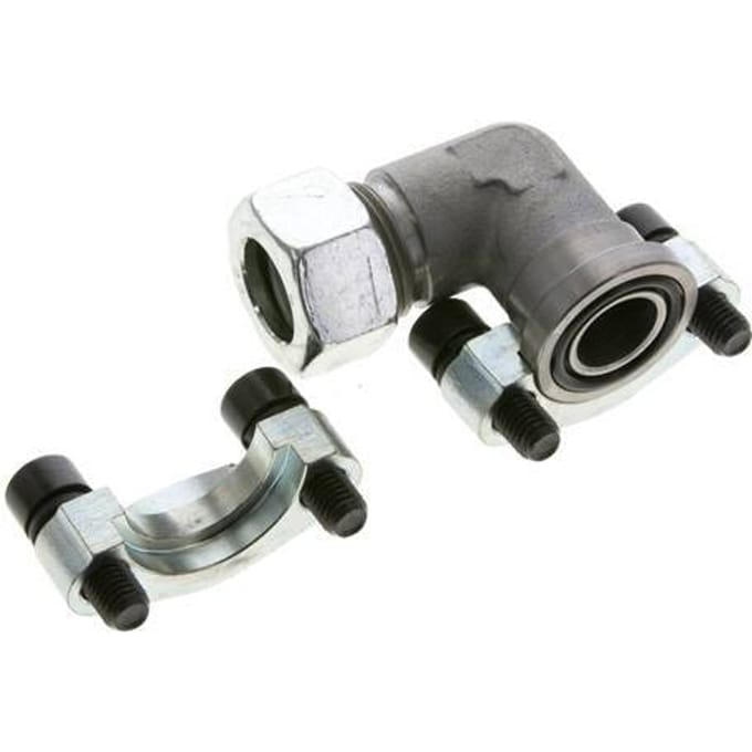 3/4'' SAE L-Flens 3000 psi Staal met 22L (M30x2) ISO 6162-1