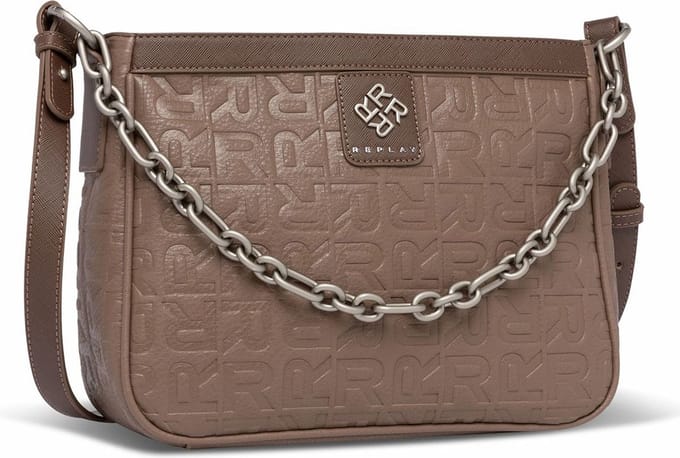 REPLAY Schoudertas Shoulder Bag Brown Iroko Bruine