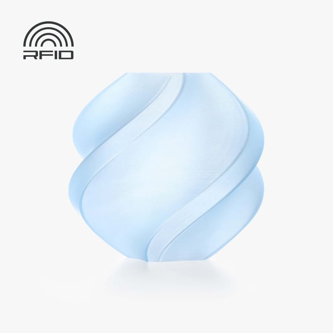 Bambu Lab PLA Translucent Ice Blue met spoel 1.75mm
