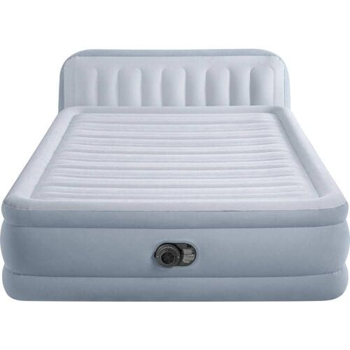 Intex Ultra Plush Tweepersoons Luchtbed met Hoofdbord & Met Ingebouwde Motorpomp 152×236×86 cm