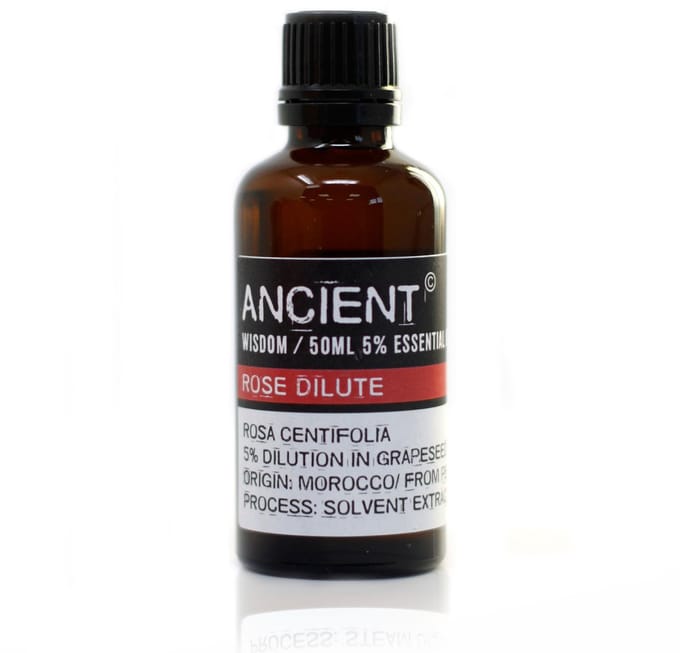 Roos Etherische olie - 50 ml - Roll On - Navulflesje - Puur Natuur