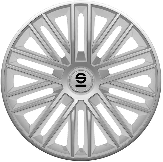 Sparco Wieldoppen Bergamo 16 inch Zilver - 4 stuks