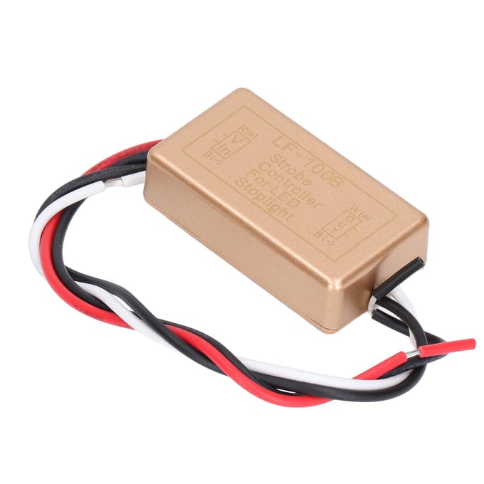 LED Knipperrelais Knipper Stroboscoop Controller Regelmodule voor Auto Motorfiets Jacht beige