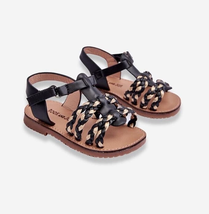 Kinder Sandalen - Luxe Gevlochten Look - Maat 26
