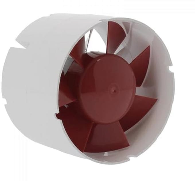 Ventilator voor efficiënte luchtafzuiging 190 m³/h