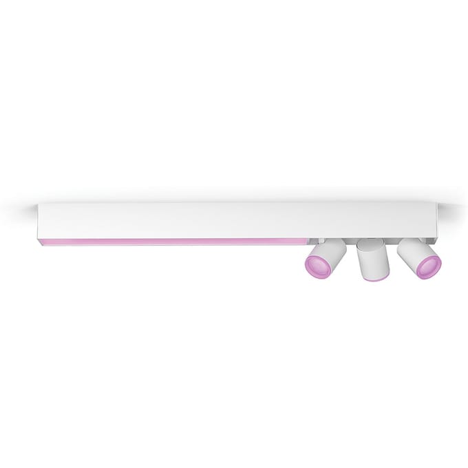 Philips Hue Centris opbouwspot - wit en gekleurd licht - 3-spots - wit - rechthoekig