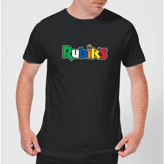 Rubik's Core Logo Men's T-Shirt - Black - 5XL