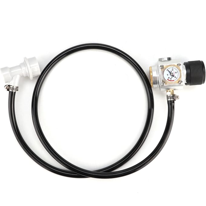 0-90PSI CO2 Mini Gasregelaar 5/16in Gasslang Assemblage Manometer Kogelvergrendeling Accessoire Kit