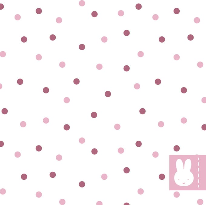 Haza Witbaard Napkins Miffy Pink 20 pcs.