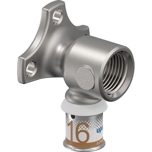 Uponor S-Press Smart Aqua muurplaat - met lage flens 1/2 binnendraad x 16 mm pers